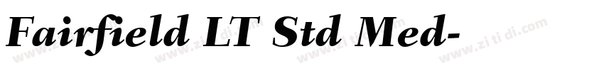 Fairfield LT Std Med字体转换